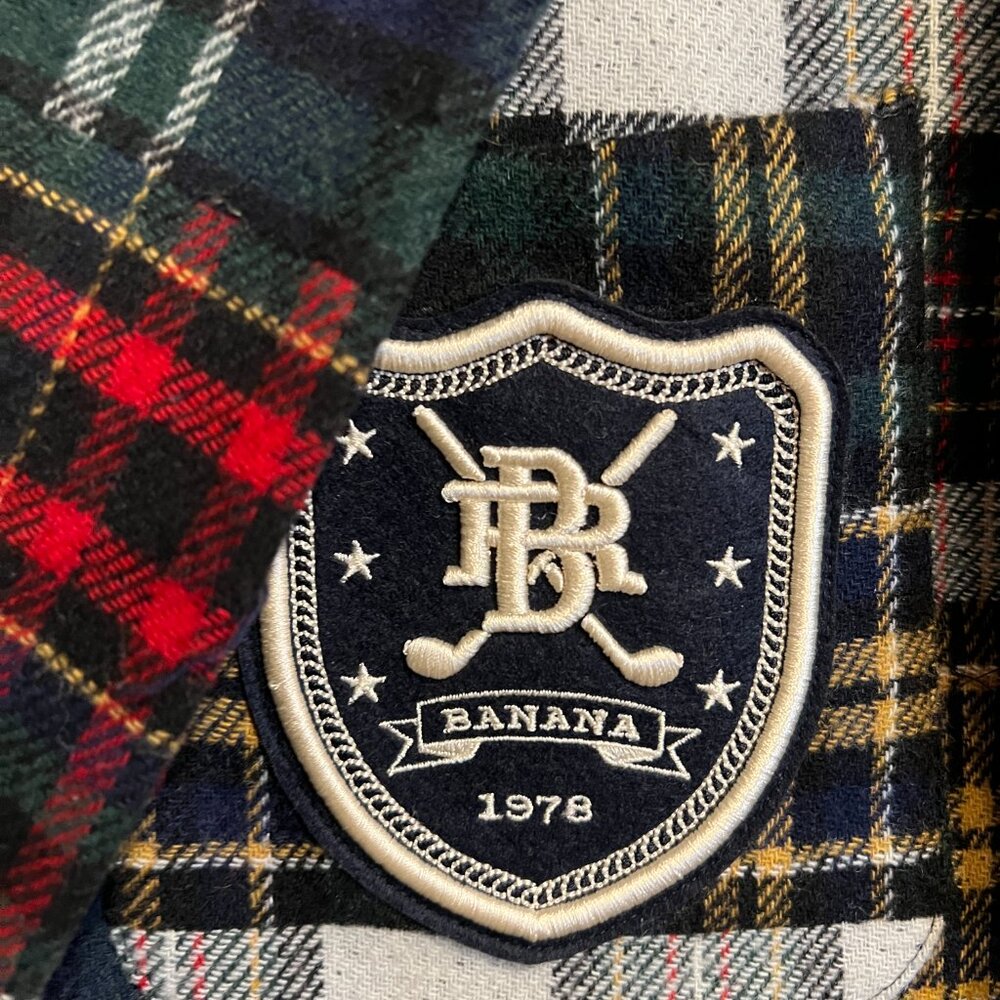 Banana Republic Multi-Colored Patchwork Plaid Woo… - image 2